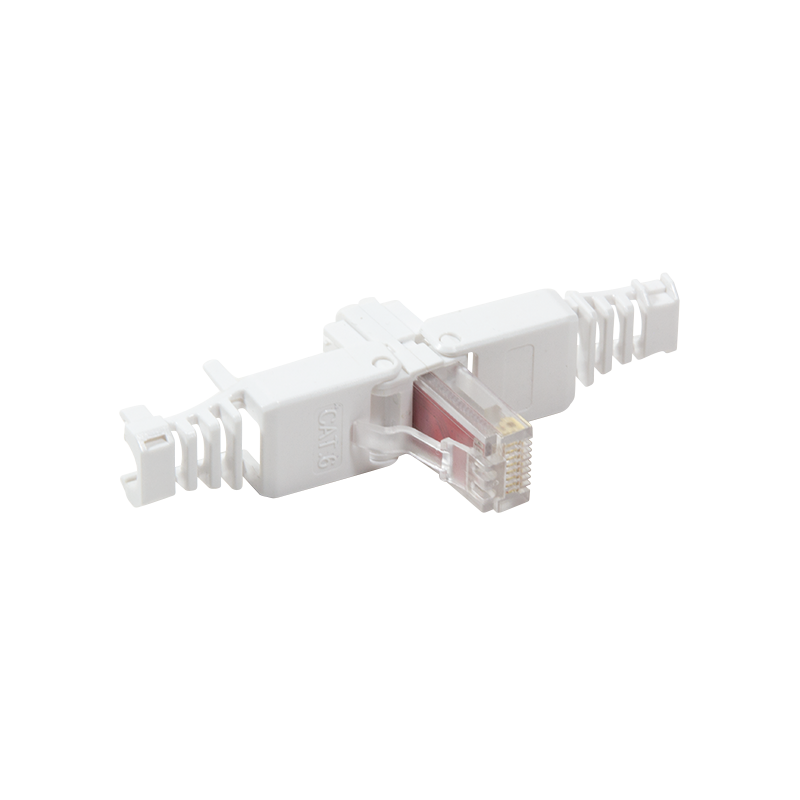 RJ45 modularstik m. trækaflastning - CAT6 UTP (værktøjsfri)