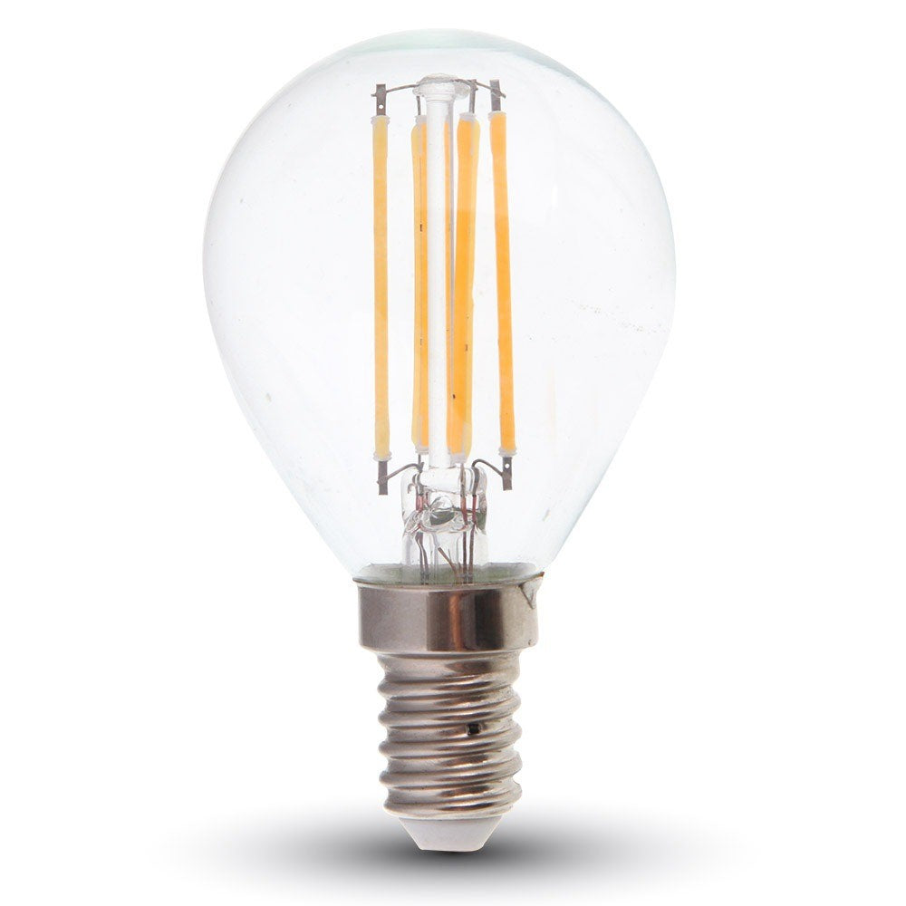 E14 LED Pære 6W - Klart Glas, 2700K, 600lm, RA80