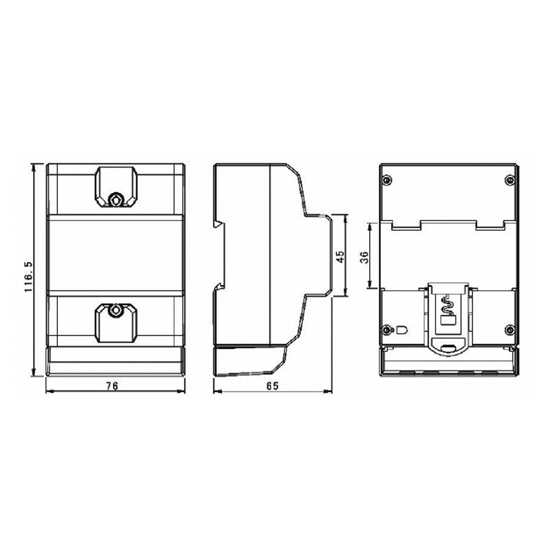 Bimåler / Elmåler KWH for din skinne 3F 85A LCD