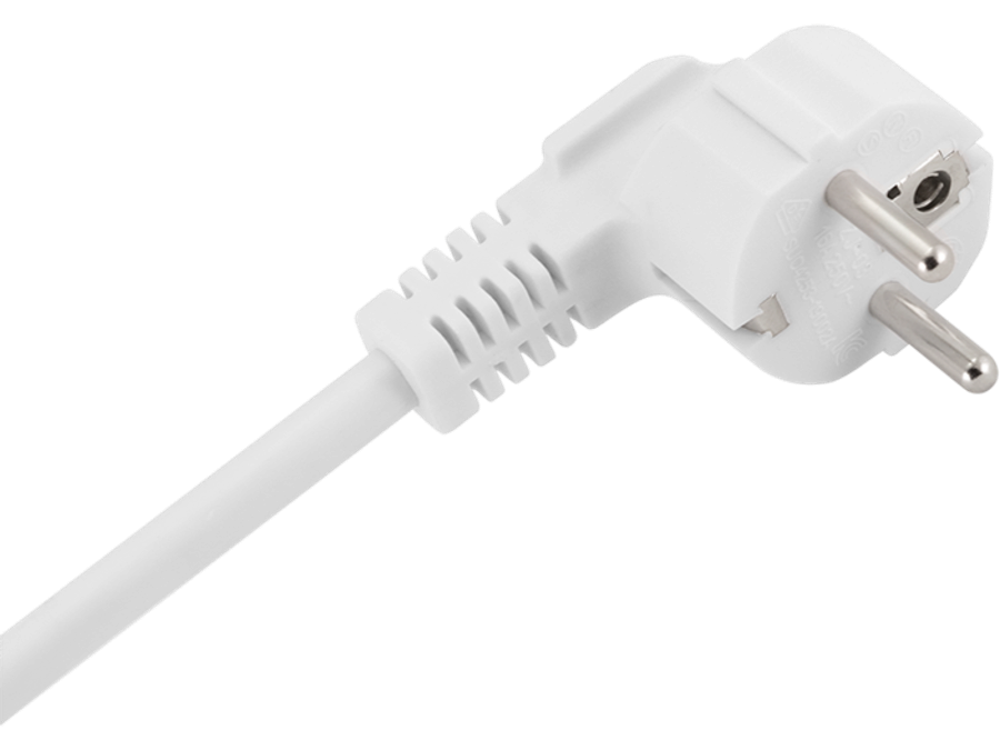 19" El-rackpanel - 9 x CEE7/3 hun, ON/OFF kontakt, Grå (2m)