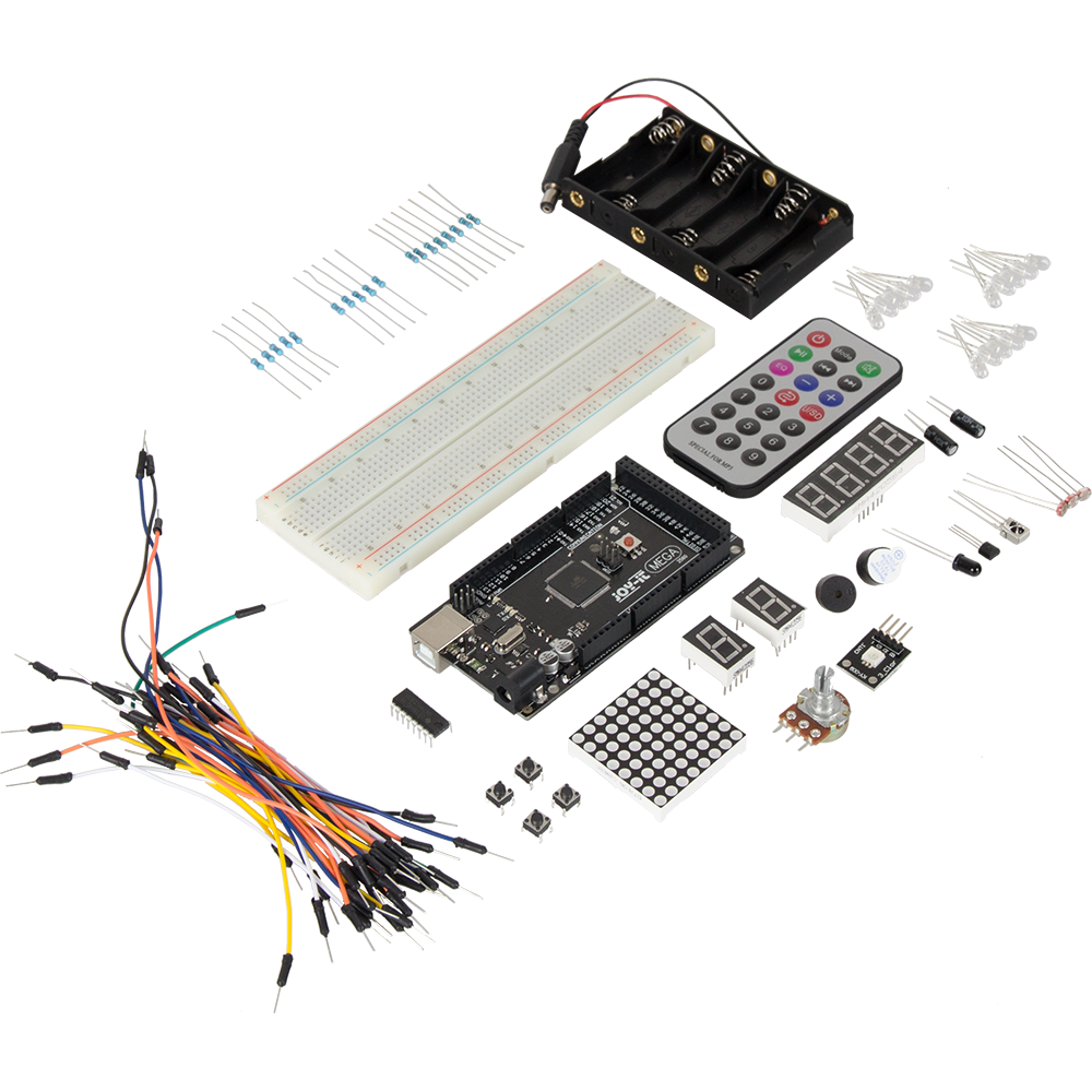 Microcontroller Starter Kit - Mega2560 +20 projekter
