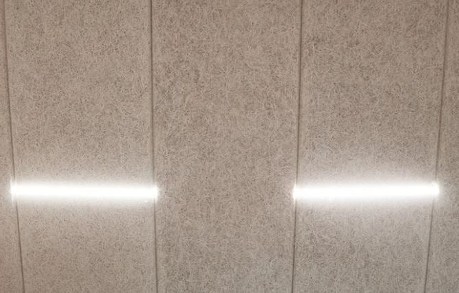 LED lysskinne 35W 120 cm 3000K til Troldtekt og akustikloft, 24V