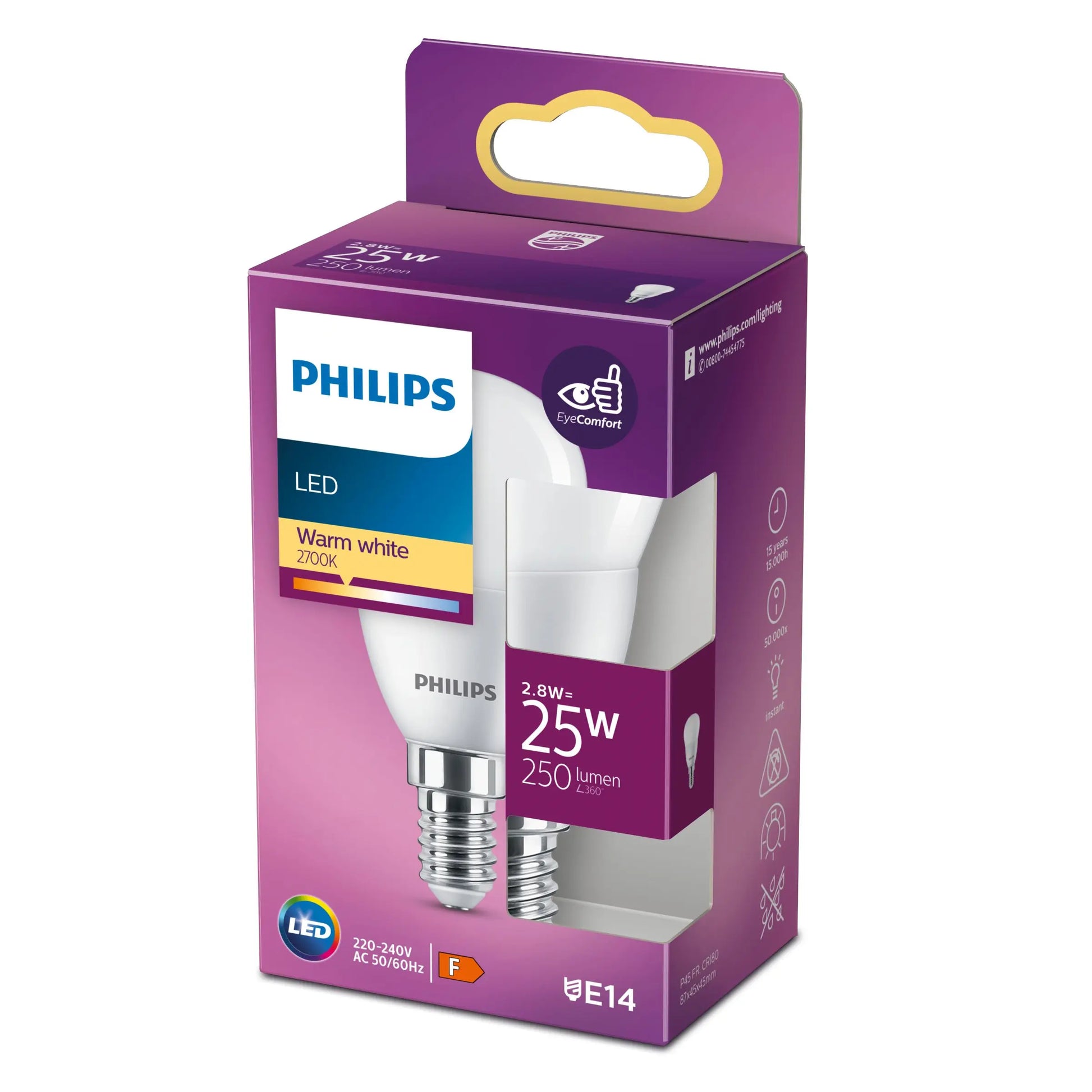 LED 25W P45 E14 WW FR ND