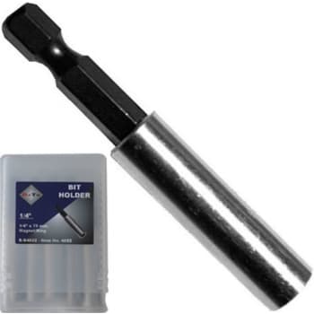 BaTo bitsholder 1/4" x 75 mm med magnet, rustfri