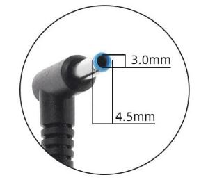 Netadapter til HP - 19,5V / 2,31A 45W (4,5x3,0mm DC stik)