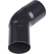Plastmo bøjning Ø75mm 45° sort