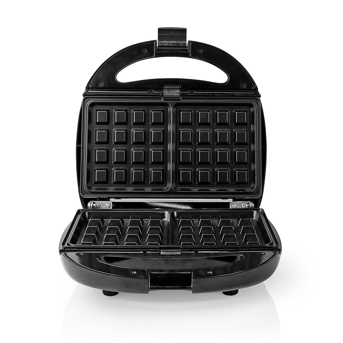 Multigrill - Sandwich/Vaffel/Grill, 800W, Sort