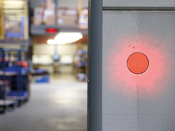 LED blinklys - 12Vdc, Ø77mm, IP20, Rød