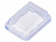 Gummihætte til vippekontakt - Transparent (25x19mm)