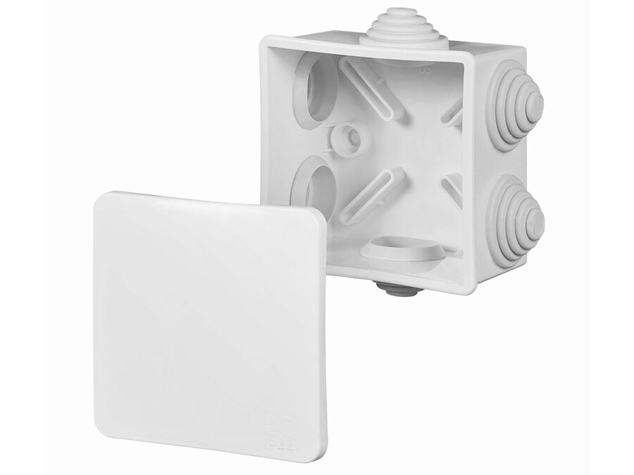 Membran Forgreningsdåse - 70x70x40mm, Hvid (IP55)