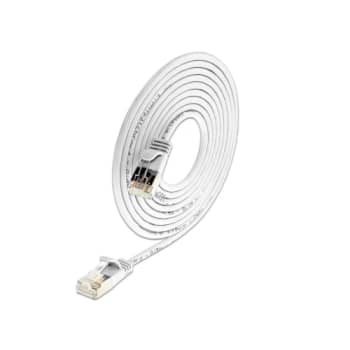 Patchkabel SLIM U/FTP skærmet Kat.6 0,15M PVC Ø3,8mm hvid