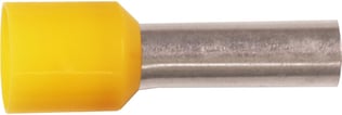 Isoleret ABIKO terminalrør KA6-12ETD 6mm2 L12 Gul