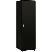 Gulvrack 19" 42HE B600xD600xH2080 mm sort med pladedør