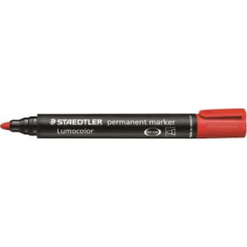 Staedtler permanent marker, rund spids, rød