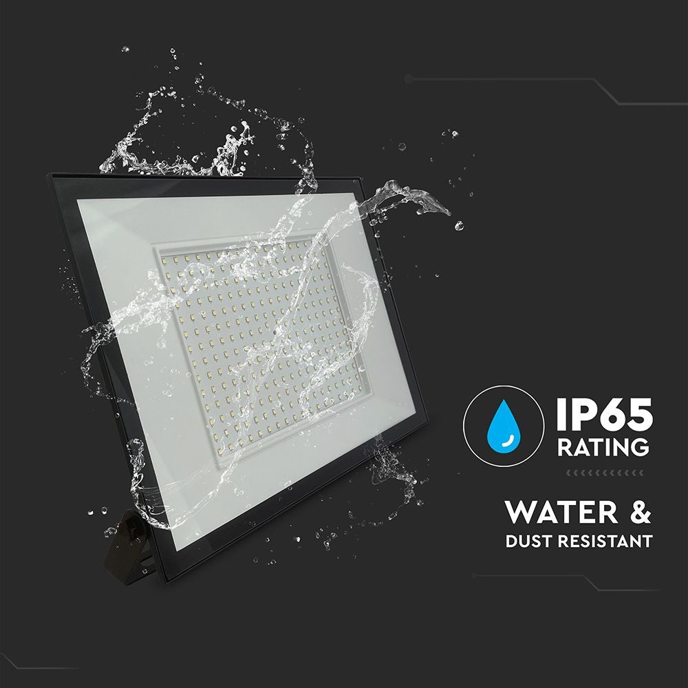 V-Tac 200W LED projektør - Arbejdslampe til udendørs brug (230V, 19200lm, RA80, IP65)