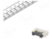 FFC (PFC) Flexkabel konnektor - 4pol, ZIF, SMD (0,5mm)