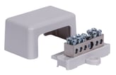 Potentialudligningsskinne med sokkel og cover 1x 6-25mm2/ 5x1,5- 6 mm2