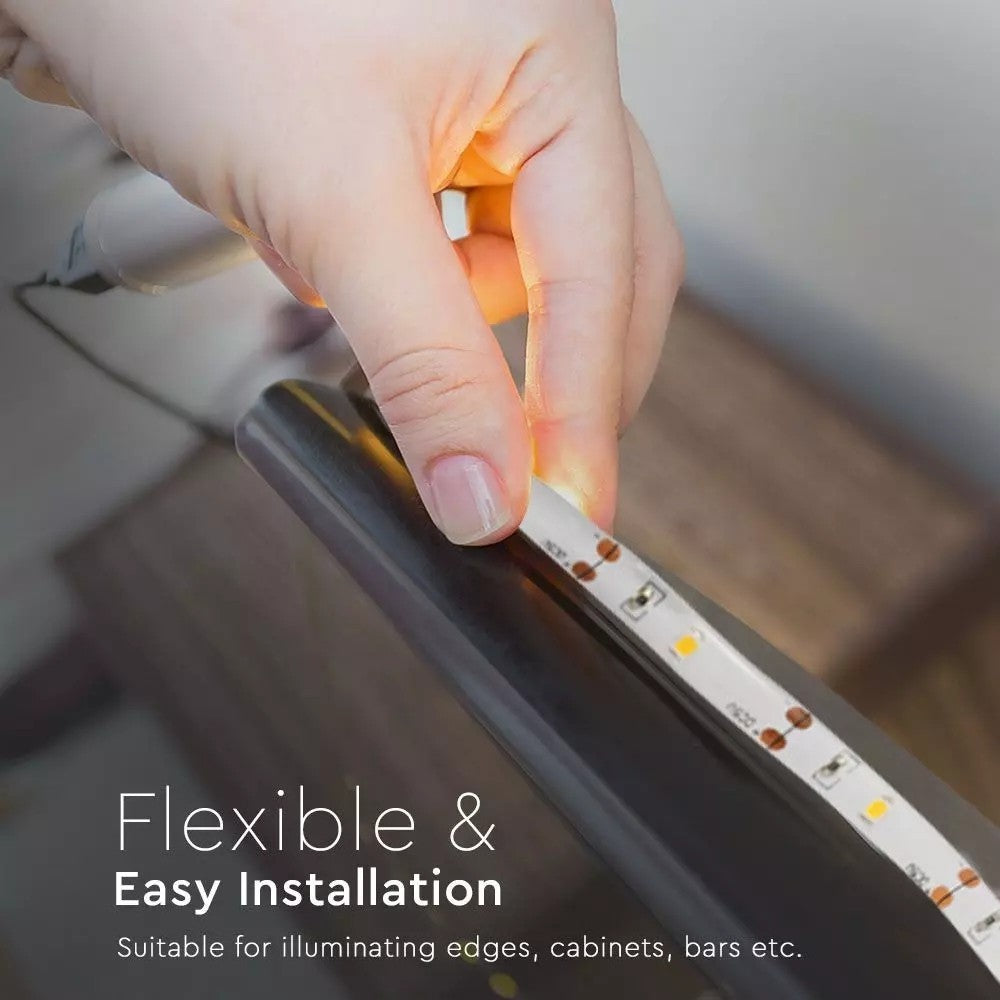 V-Tac 2,4W/m LED strip med PIR sensor, batteri og stænktæt beskyttelse - 1m, 6V, IP65