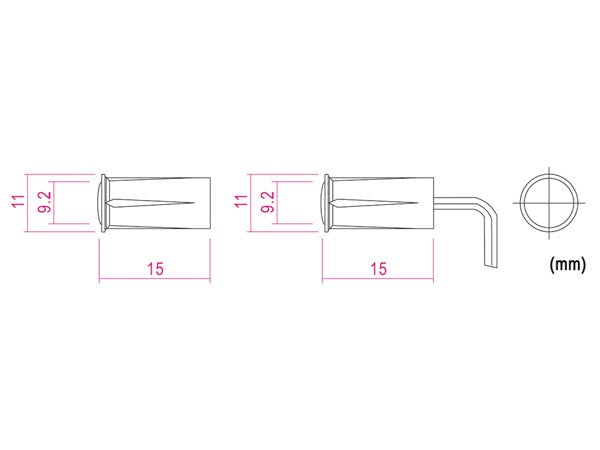 REED kontakt - Magnetisk 0,5A ved 100Vdc (SPST-NC)