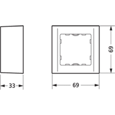 LK Fuga softline underlag 1 modul hvid