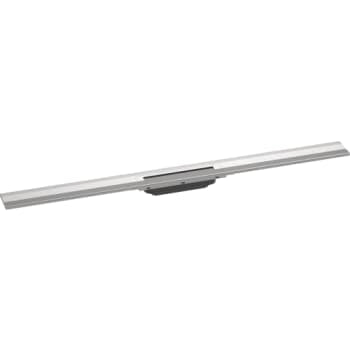 Hansgrohe RainDrain Flex afløbsrende 1000mm kappesæt vægmont/kan afkortes, børstet rustfrit stål