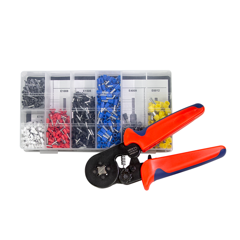 Krimptang sæt inkl. tyller - 0,25-6mm² (1200 stk.)