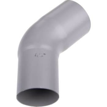 Plastmo bøjning Ø90mm 45° grå
