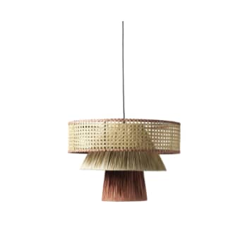 Jore Copenhagens loftlampe Triple Cane sort 48x48 cm