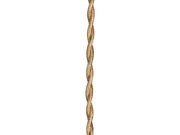 Stofledning - 2 x 0,75mm², Snoet, Metallisk Champagne (3m)