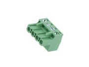 Indstik skrueterminal - 4P hun, 5,08mm, 2,5mm², Grøn