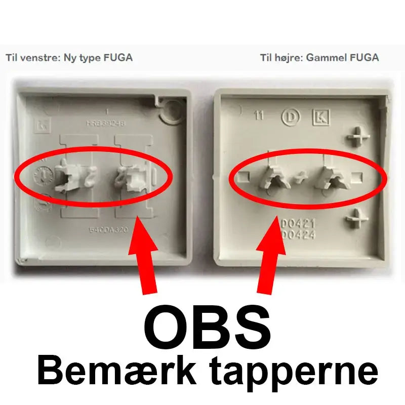 Bladfjeder for Opus og 16A Fuga trykkontakt, ny model - 1 stk.