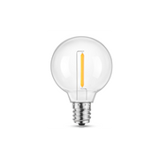 1W LED kronepære - G40, kultråd, klart glas, E14 (230V, 50lm, RA80)