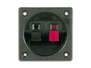 Højttaler klemmeterminal - 2 x klemme, Kvadrat