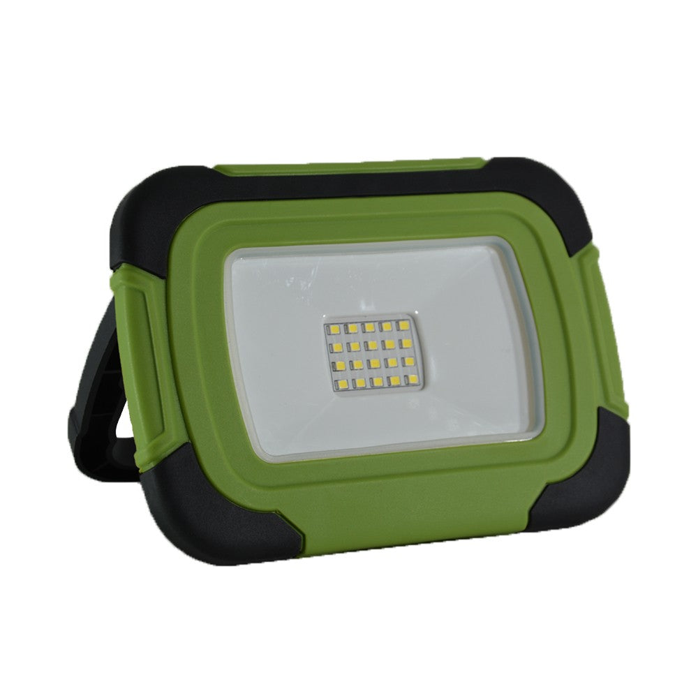 Genopladelig 10W LED projektør med Samsung chip og SOS Flash - 4000K