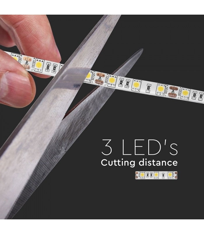 10,8W/m RGB stænktæt LED strip - 5m