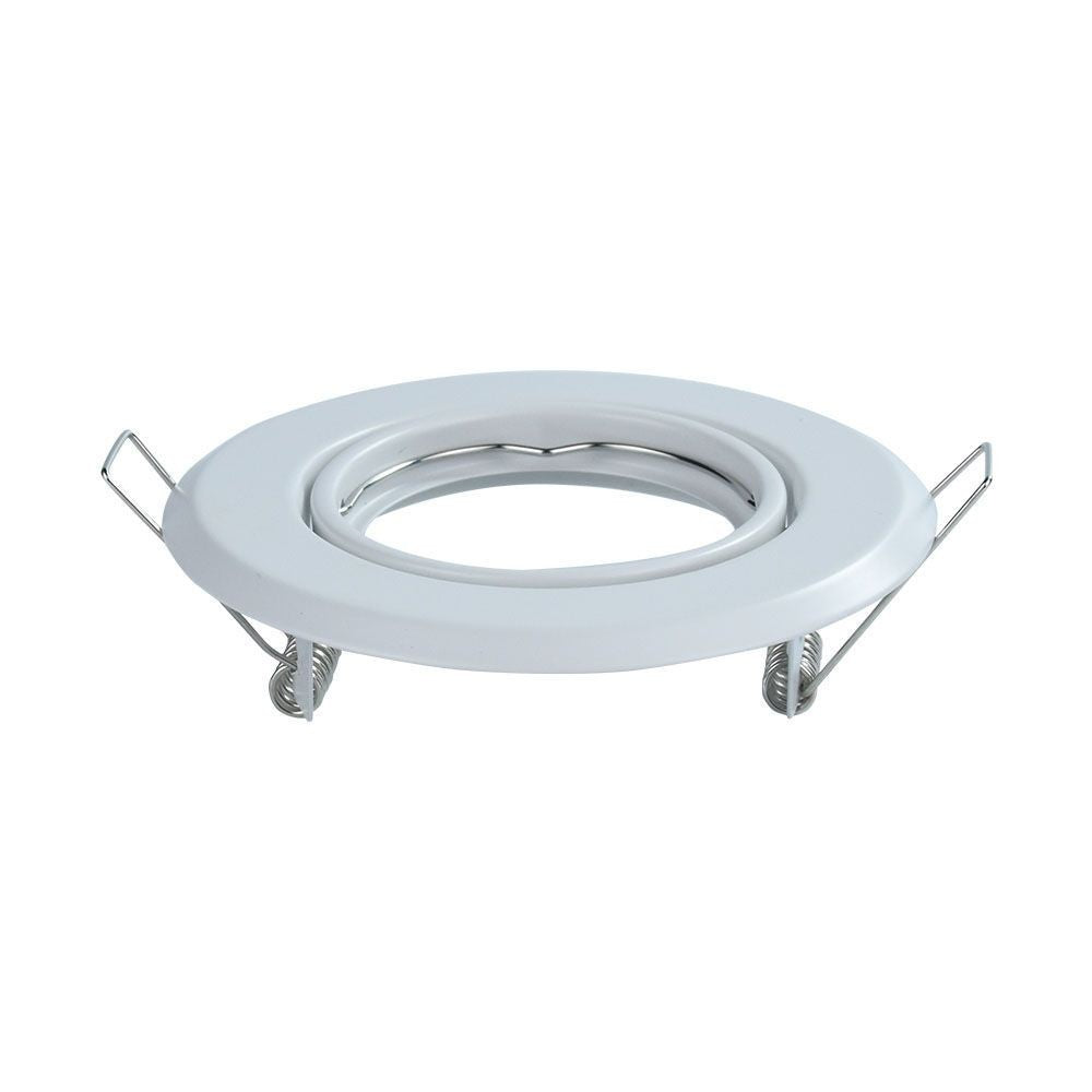 Downlight kit uden lyskilde - Hul: Ø7cm, Mål: Ø9,3cm, Hvid, MR16 eller GU10 fatning