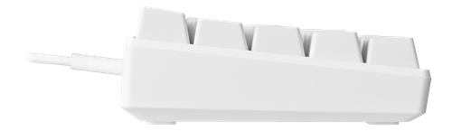 Mini mekanisk gaming tastatur - RGB, Brune Switche, Hvid