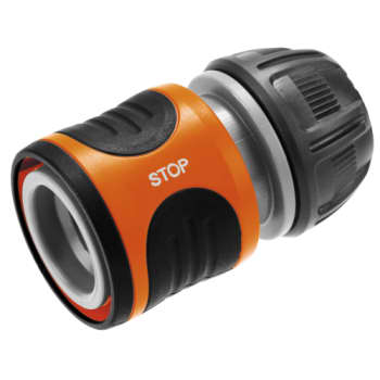 Gardena slangekobling med stop til 1/2" slange