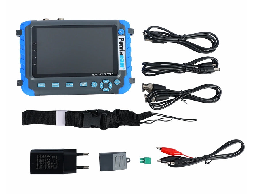 5" LCD testmonitor til CCTV (8MP AHD/CVI/TVI og analog)