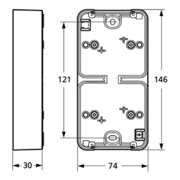 LK Opus 74 underlag 2 modul lodret - antracit