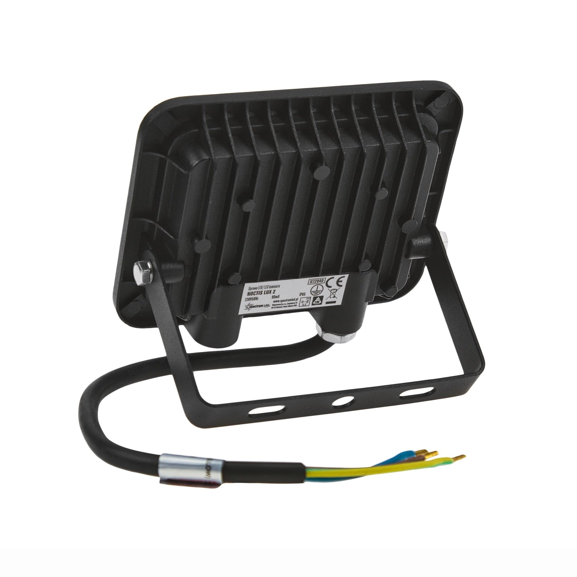 20W LED projektør m. sensor 4000K 1750 Lumen