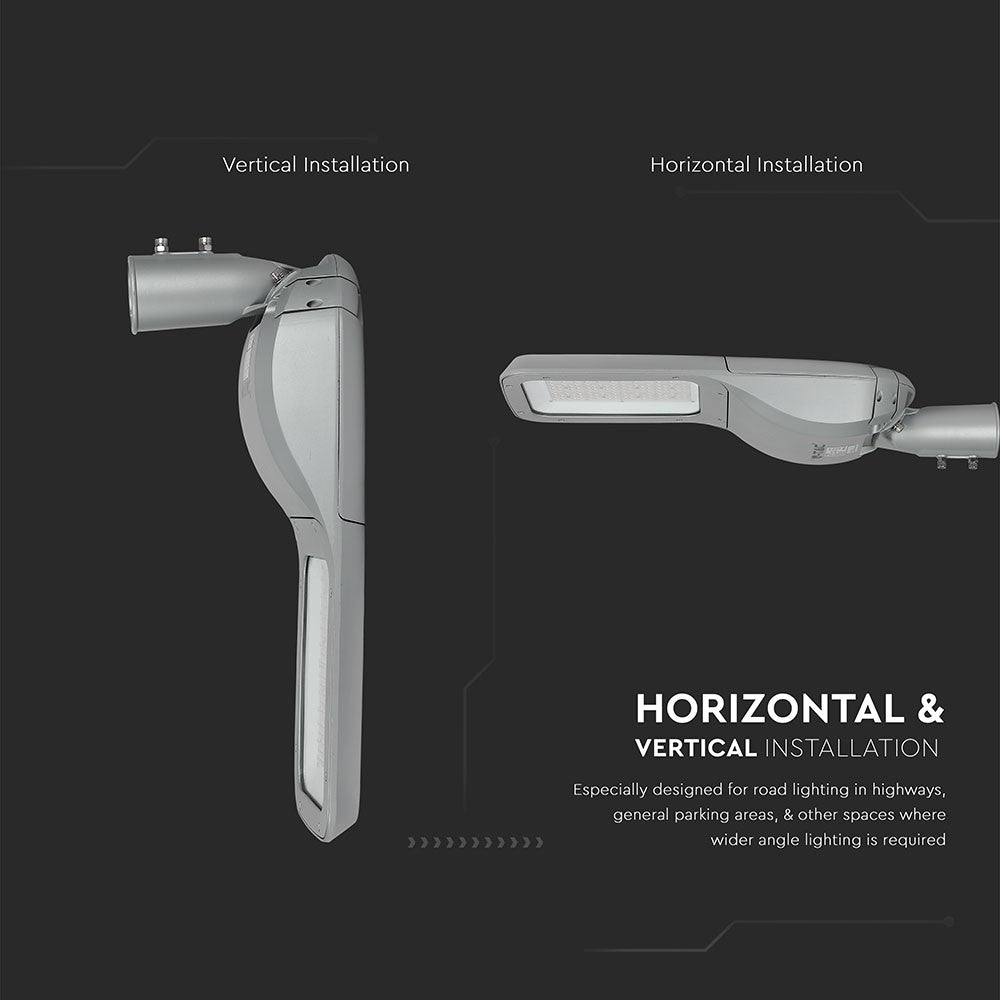 160W LED Gadelygte med TYPE III-M linse og Samsung chip - 4000K, 130lm/W, 20800lm, RA70 - IP65, 5 års garanti