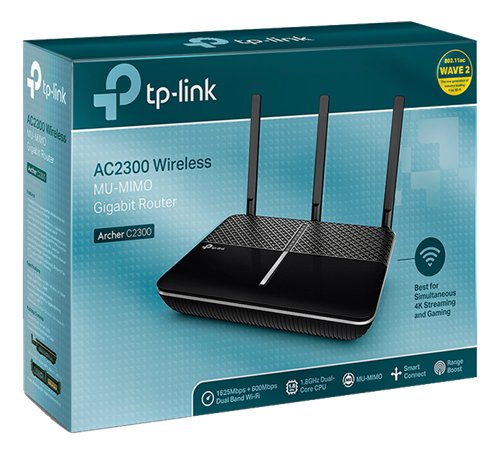 Archer AC2300 Trådløs MU-MIMO Gigabit Router - 1733+600 Mbps