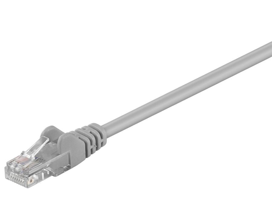 UTP netværkskabel - CAT5E, 2 x RJ45, Grå (1,5m)