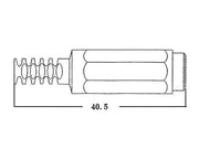 DC forlængerstik - 5,5 x 2,1mm i plasthus