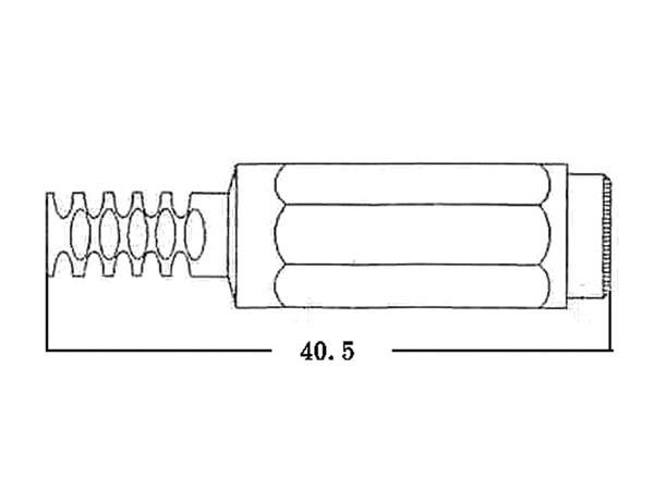 DC forlængerstik - 5,5 x 2,1mm i plasthus