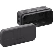 Membrandåse 2K-Mini-L/SW, sort, uden klemmer, 43 x 89 x 38 mm