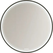 Dansani rammespejl Moon ø90 cm, sort,