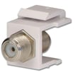 Keystone F-Connector Modul Hvid