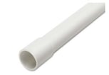 Plastrør stive 750N 32mm 3m Halogenfri med muffe Lysgrå
